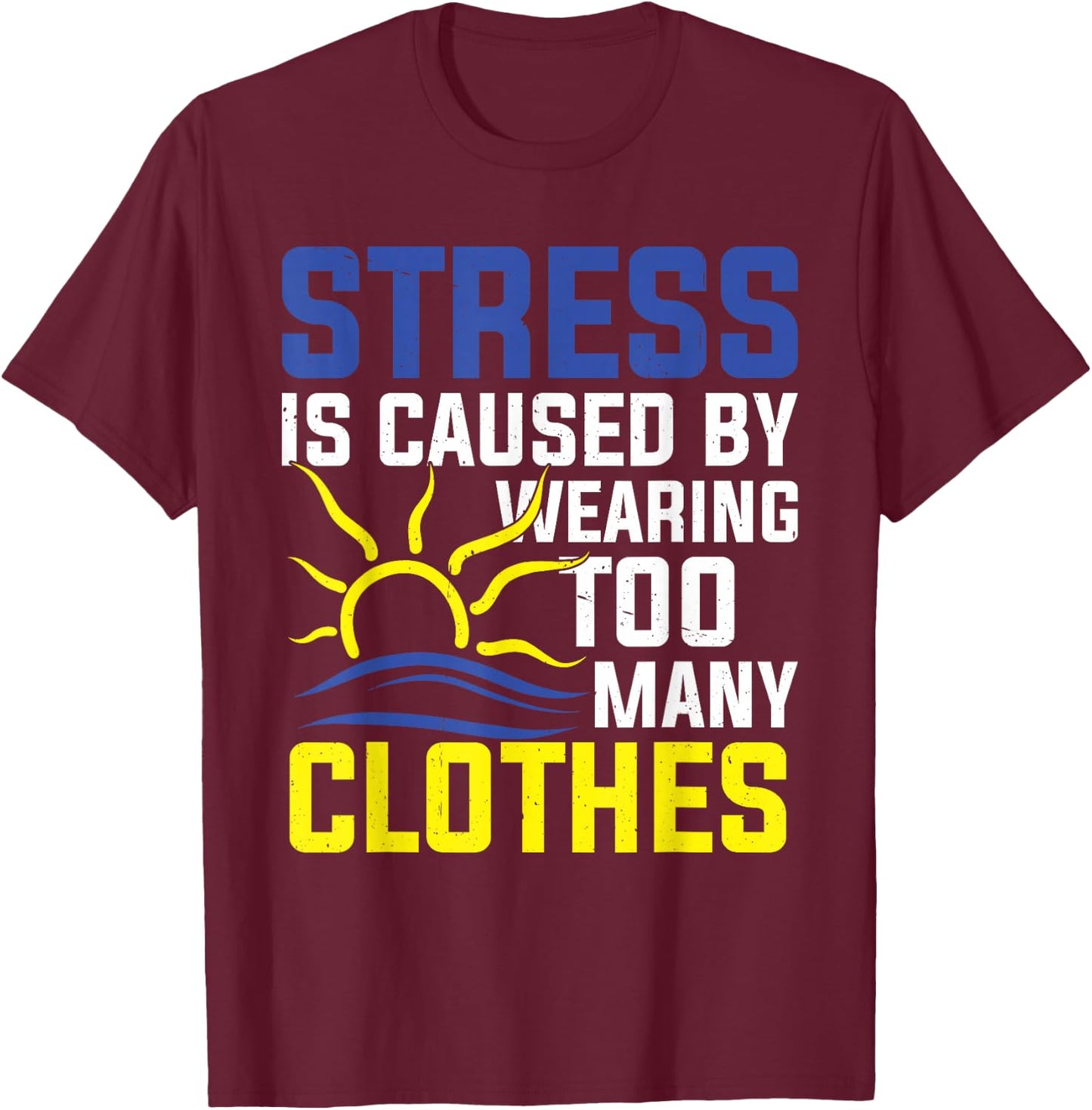 Nakedness Nudist Camp Symbol Naturist Naked Nudism T-Shirt - T-Shirt | Maroon