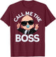 Baby Boss "Call Me Boss" Like A Boss Kids T-Shirt - T-Shirt | Maroon