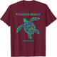 Virginia Beach Virginia Sea Turtle Vacation Souvenir Women Girls Kids T-Shirt - T-Shirt | Maroon