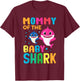 Shark Birthday Quote Funny B-day Mom T-Shirt - T-Shirt | Maroon
