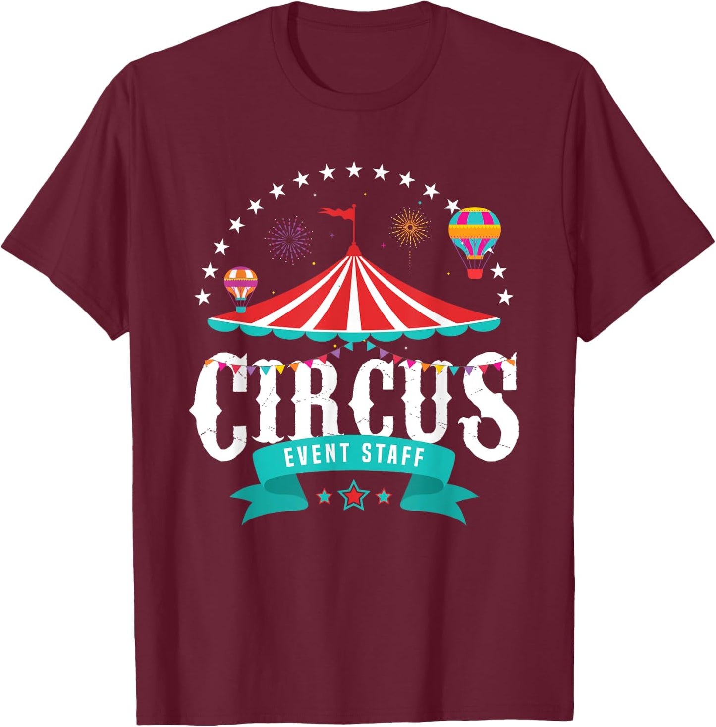 Circus Carnival Birthday Party T-Shirt - T-Shirt | Maroon