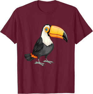 Funny Toucan Bird Tropical Rainforest Animal Wildlife T-Shirt - T-Shirt | Maroon