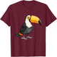 Funny Toucan Bird Tropical Rainforest Animal Wildlife T-Shirt - T-Shirt | Maroon