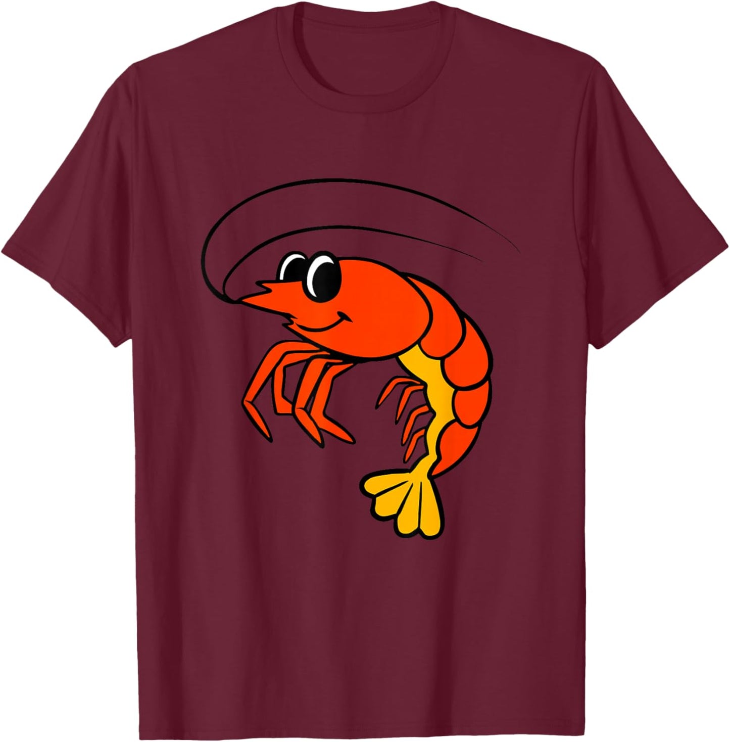 Kids Shrimp Shirt For Boys Or Girls | Cute Shrimp Gift T-Shirt - T-Shirt | Maroon