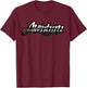 Aventura Silver Logo Black T-Shirt - T-Shirt | Maroon