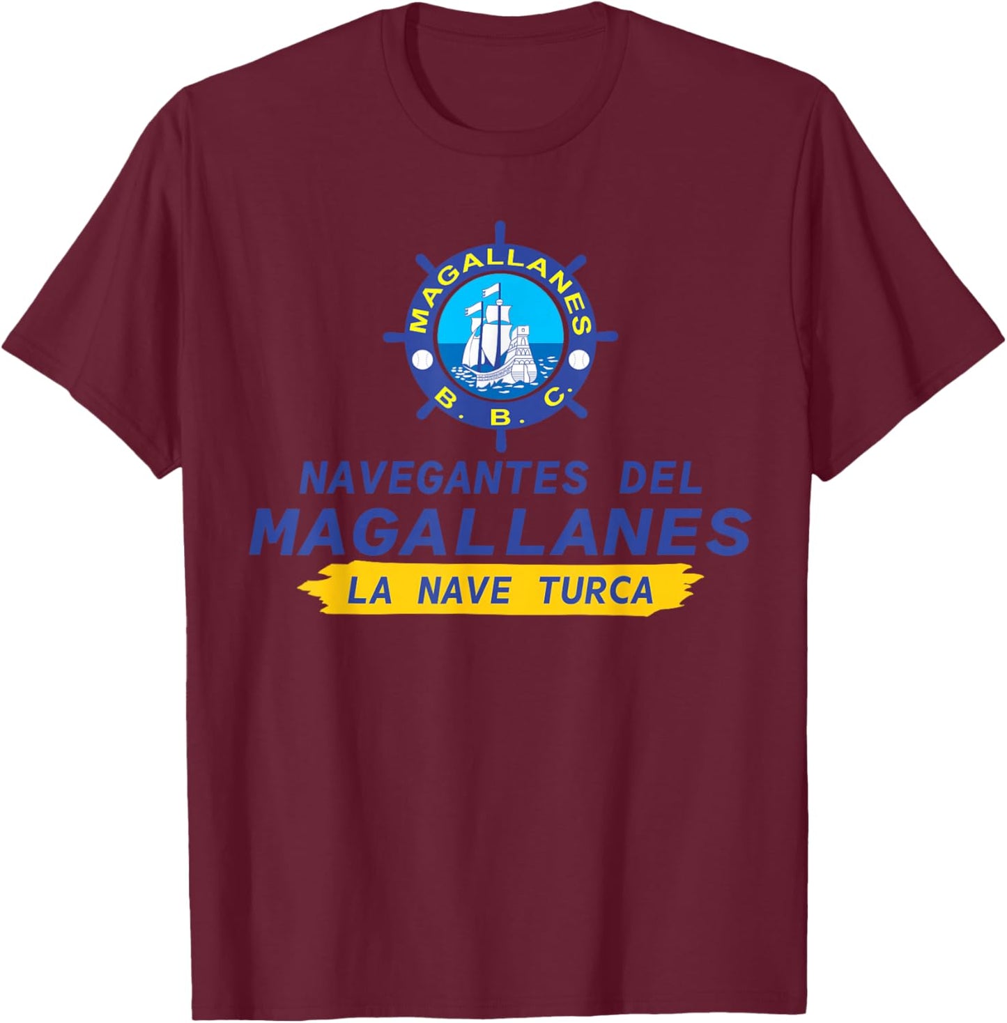 Orgullo Magallanero: Apoya a los Navegantes del Magallanes T-Shirt - T-Shirt | Maroon