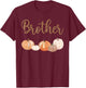 Brother of Little Pumpkin First Birthday Autumn Pumpkin T-Shirt - T-Shirt | Maroon