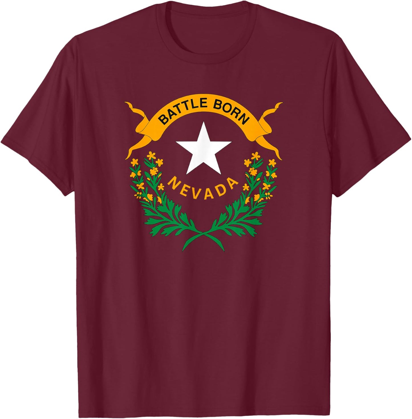 Happy Nevada Day T-Shirt - T-Shirt | Maroon
