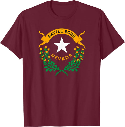 Happy Nevada Day T-Shirt - T-Shirt | Maroon