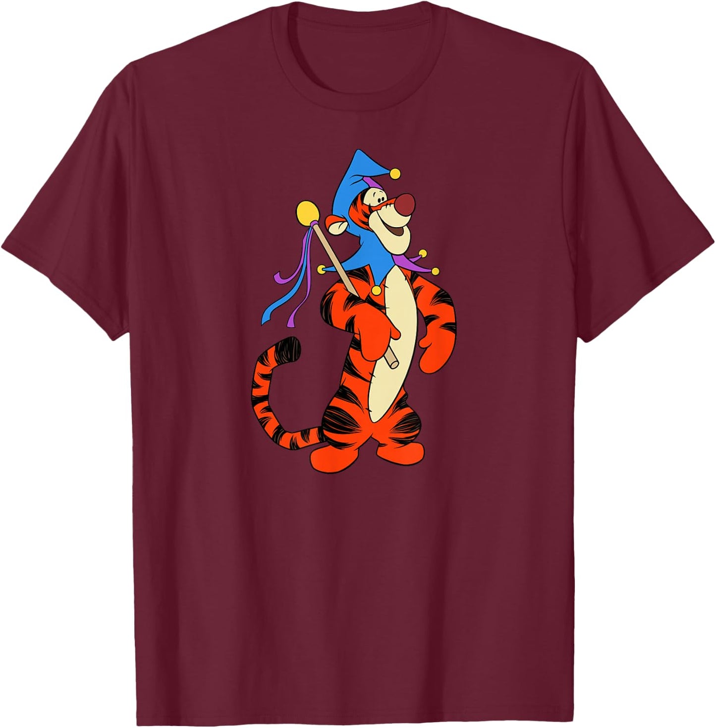 Winnie the Pooh - Tigger the Jester T-Shirt - T-Shirt | Maroon