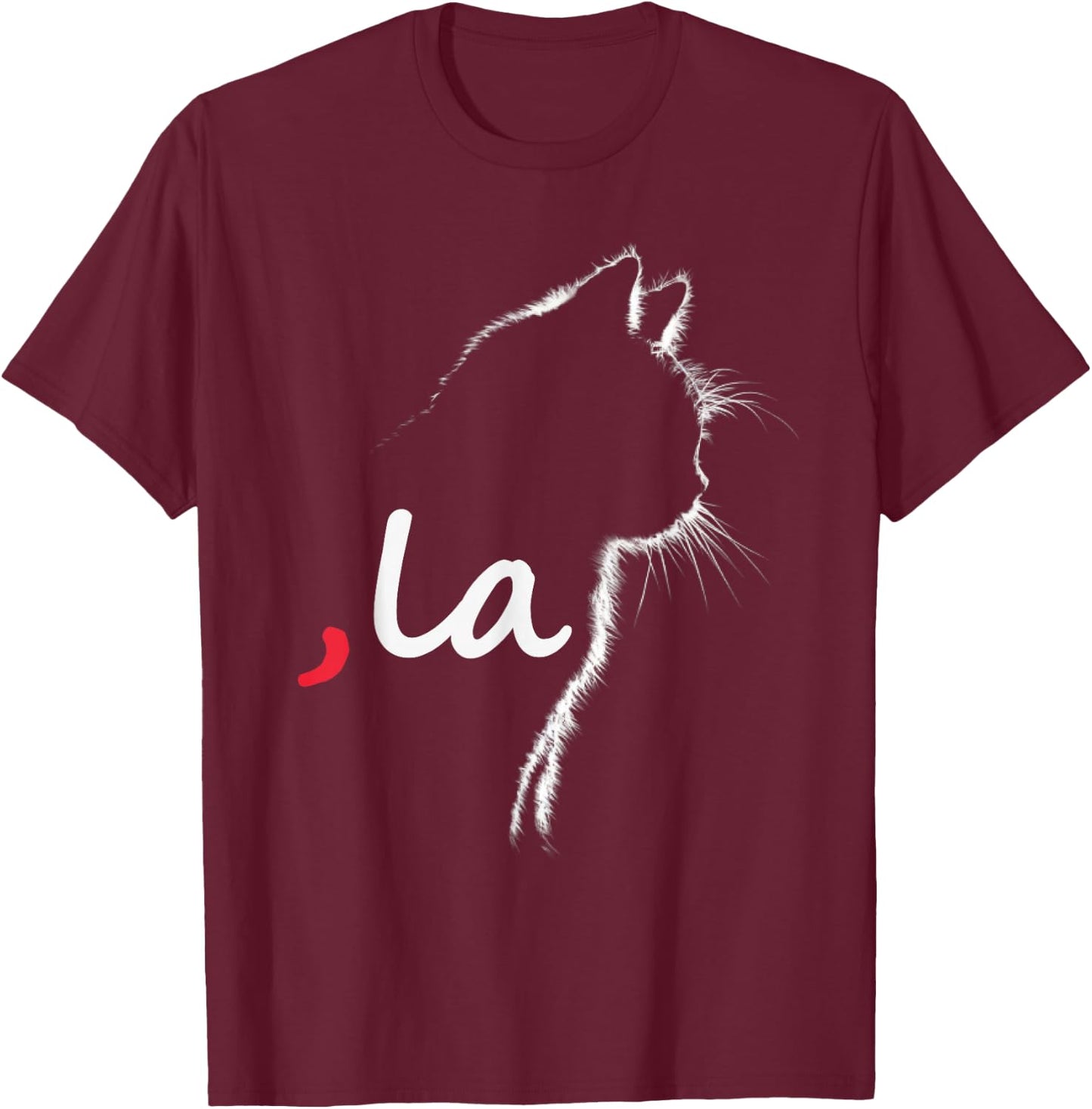 Cat Ladies For Kamala Harris For President 2024 Comma La T-Shirt - T-Shirt | Maroon
