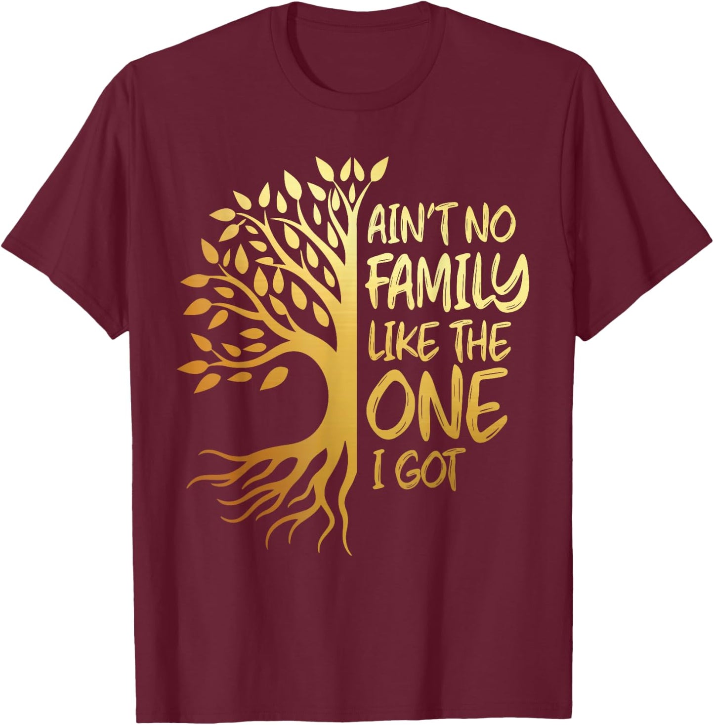 Ant no family like the one i got family tree reunion 2024 T-Shirt - T-Shirt | Maroon