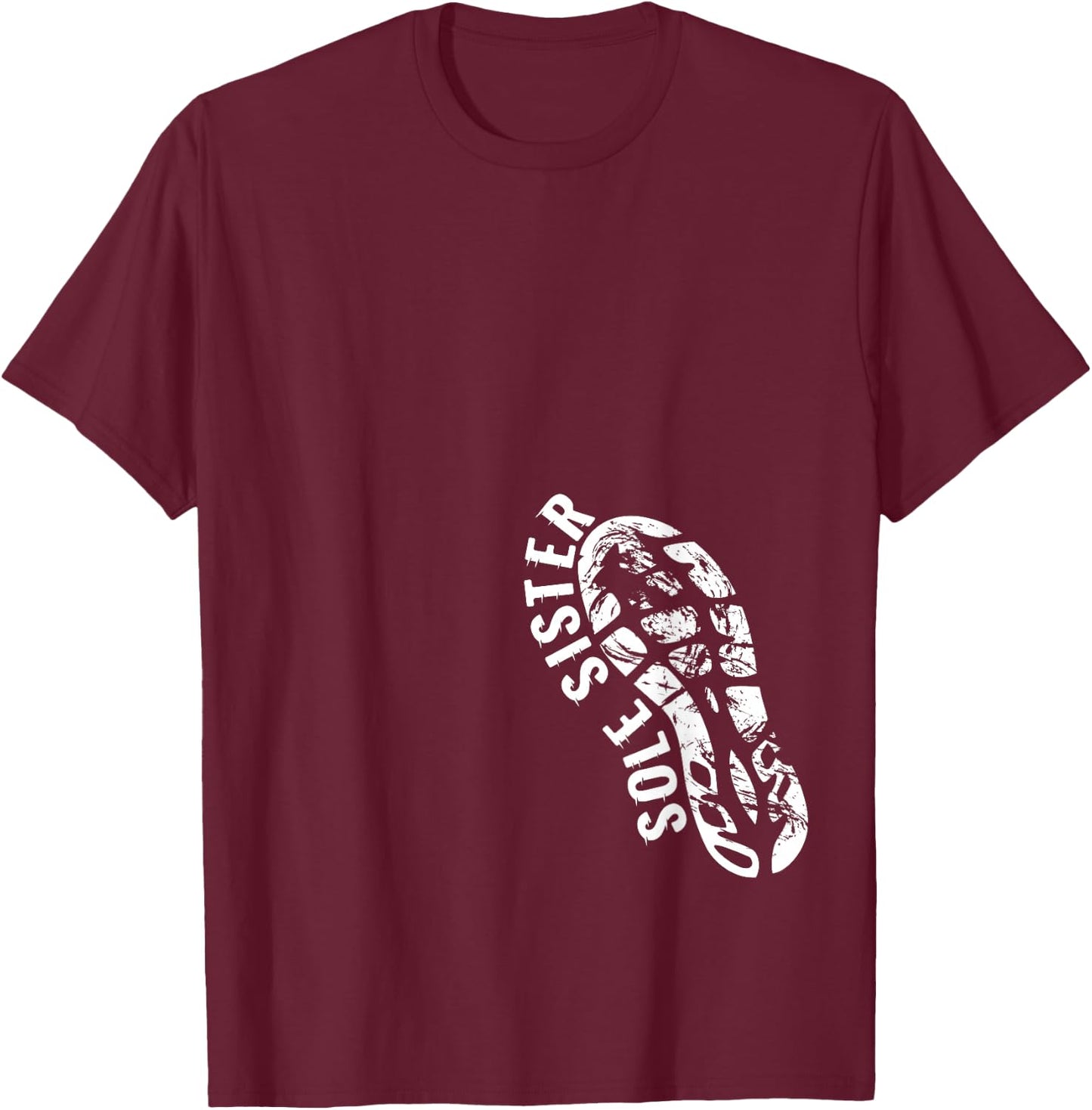 Sole Sister Running Buddies Matching Women Marathon Team T-Shirt - T-Shirt | Maroon
