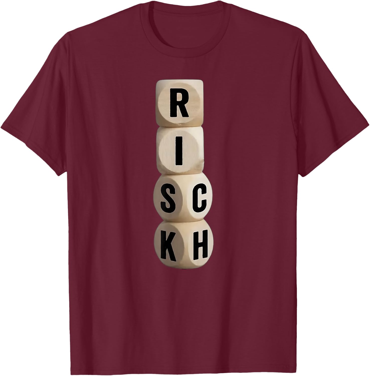 Risk Rich I will be Rich Earn Crypto T-Shirt - T-Shirt | Maroon