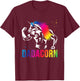 Fathers Day Gift Unicorn Dad Shirt Funny Dadacorn Men T-Shirt - T-Shirt | Maroon