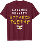 Last Dragon Catches Bullets with His Teeth T-Shirt - T-Shirt | Maroon
