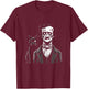 Zombie Edgar Allan Poe The Black Cat Halloween Fun Men Women T-Shirt - T-Shirt | Maroon