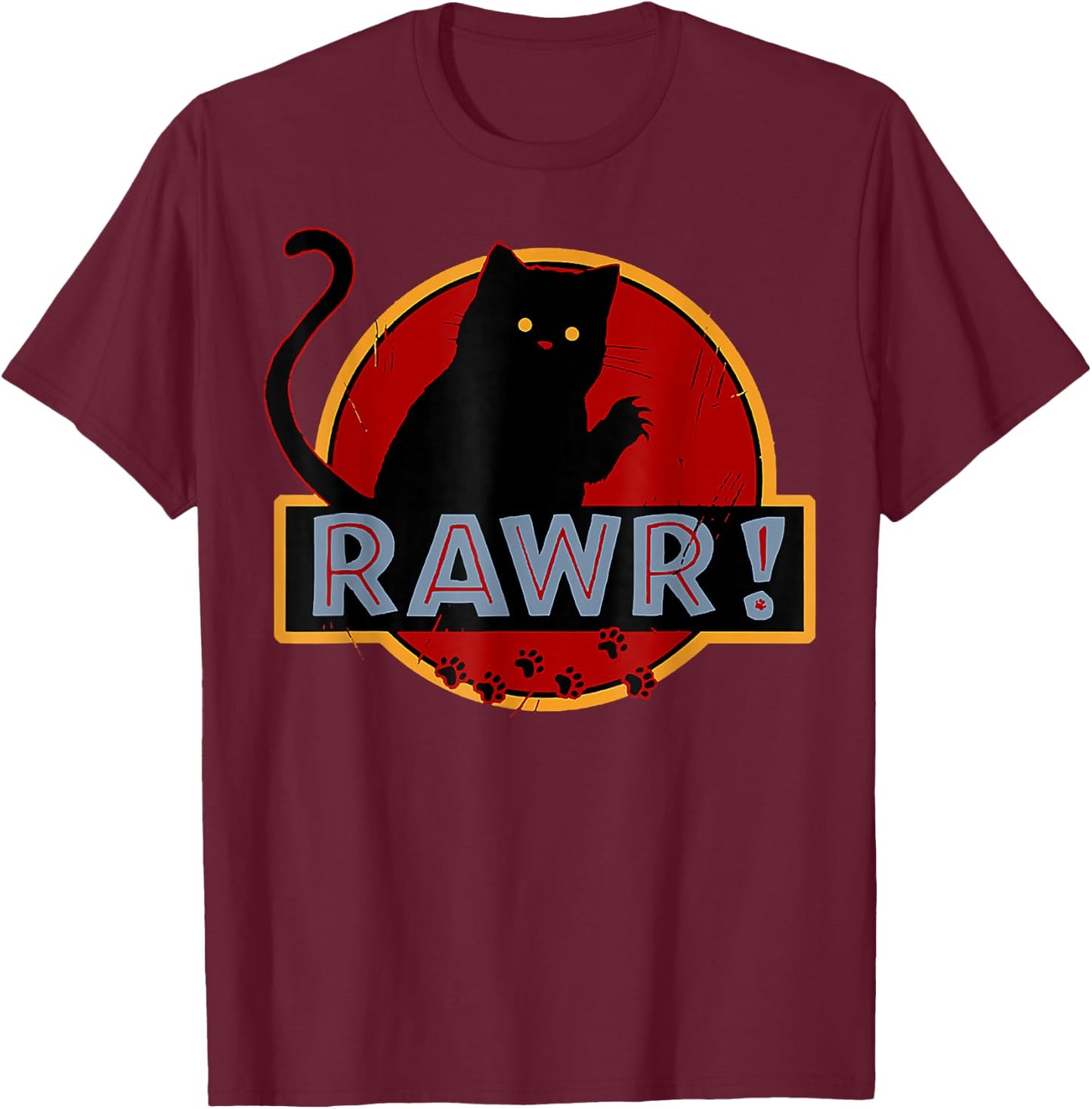 Awesome C.at Rawr T-Shirt - T-Shirt | Maroon