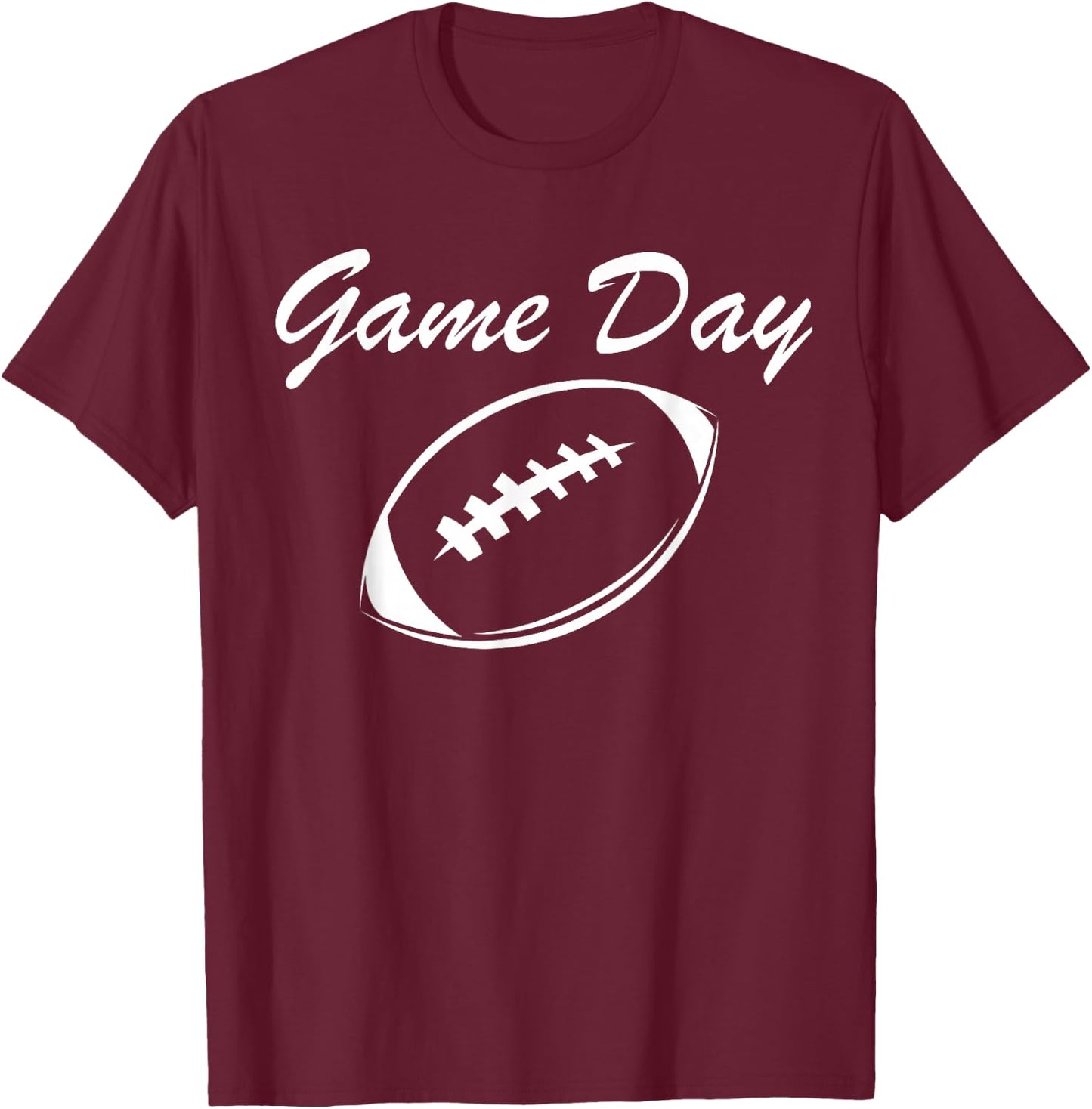 Game Day Football Shirts Cute Girls Kids Toddler T-Shirt - T-Shirt | Maroon