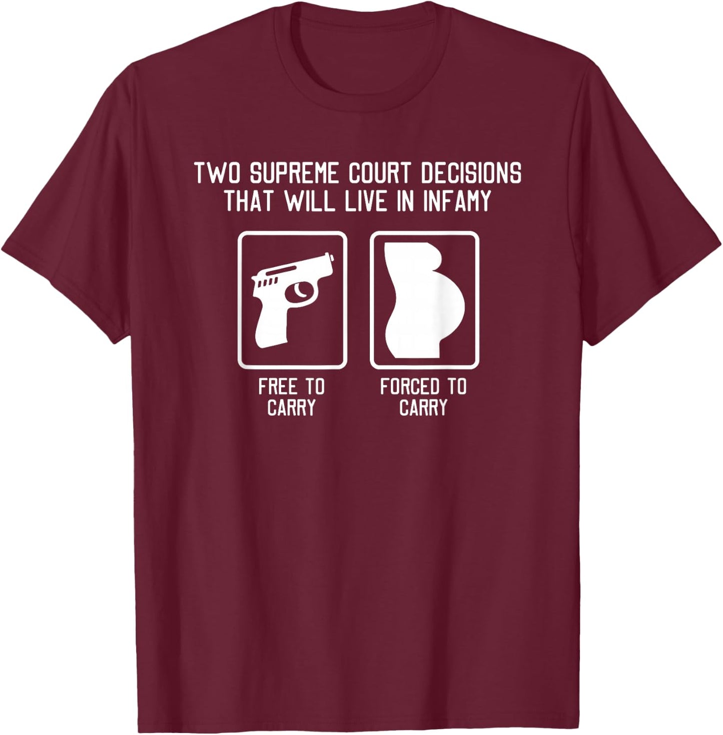 Supreme Court Decisions SCOTUS T-Shirt - T-Shirt | Maroon
