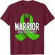 Warrior Adrenal Cancer Awareness T-Shirt - T-Shirt | Maroon