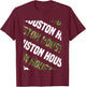 Houston Camo Pattern Green Camouflage T-Shirt - T-Shirt | Maroon