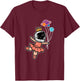Astronaut Ballet Dancer Space Galaxy Girls Kids Youth Women T-Shirt - T-Shirt | Maroon