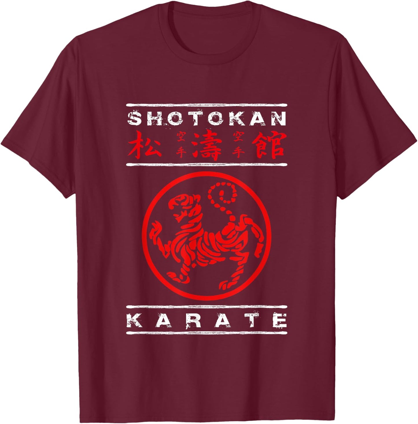 Shotokan Karate Martial Arts T-Shirt - T-Shirt | Maroon