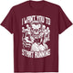 Zombie Marathon Runner I Want You To Start Running Halloween T-Shirt - T-Shirt | Maroon