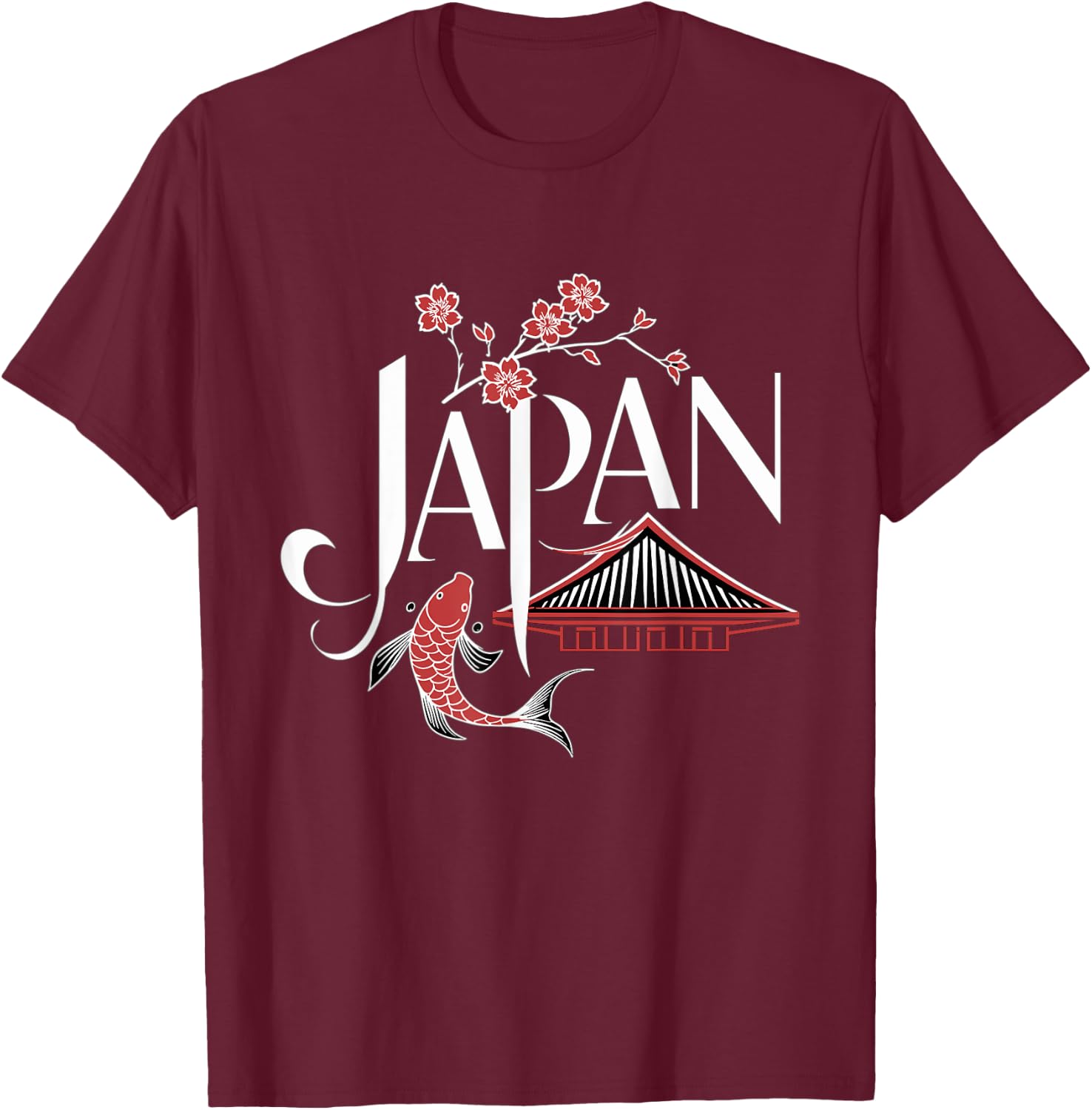 Japanese Culture Lover Travel to Japan T-Shirt - T-Shirt | Maroon