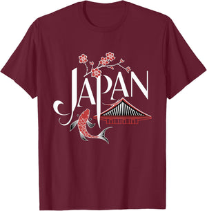 Japanese Culture Lover Travel to Japan T-Shirt - T-Shirt | Maroon
