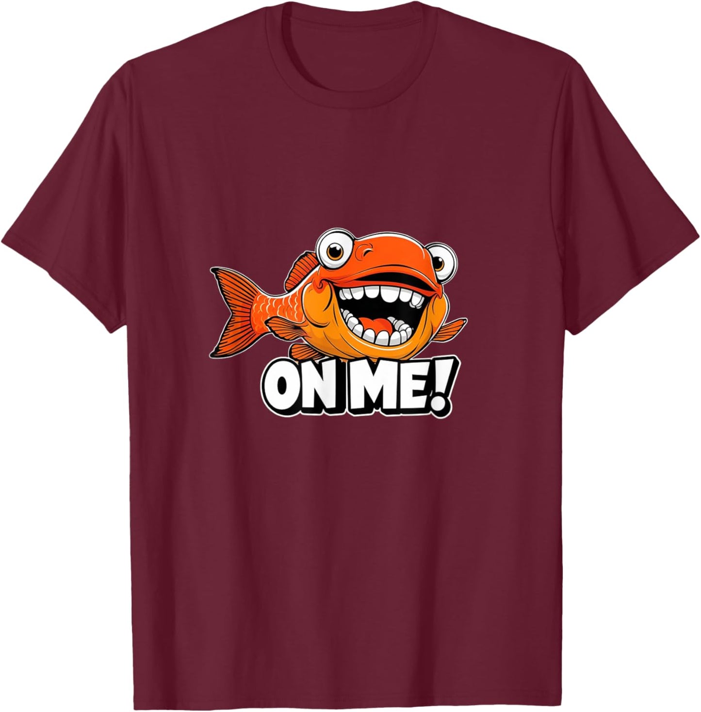 Fishy On Me , Kids & Youth T-Shirt - T-Shirt | Maroon