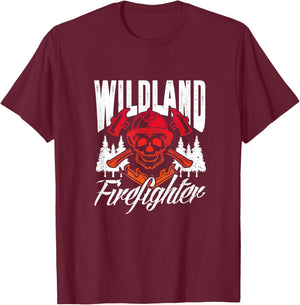 Wildland firefighter T-Shirt - T-Shirt | Maroon
