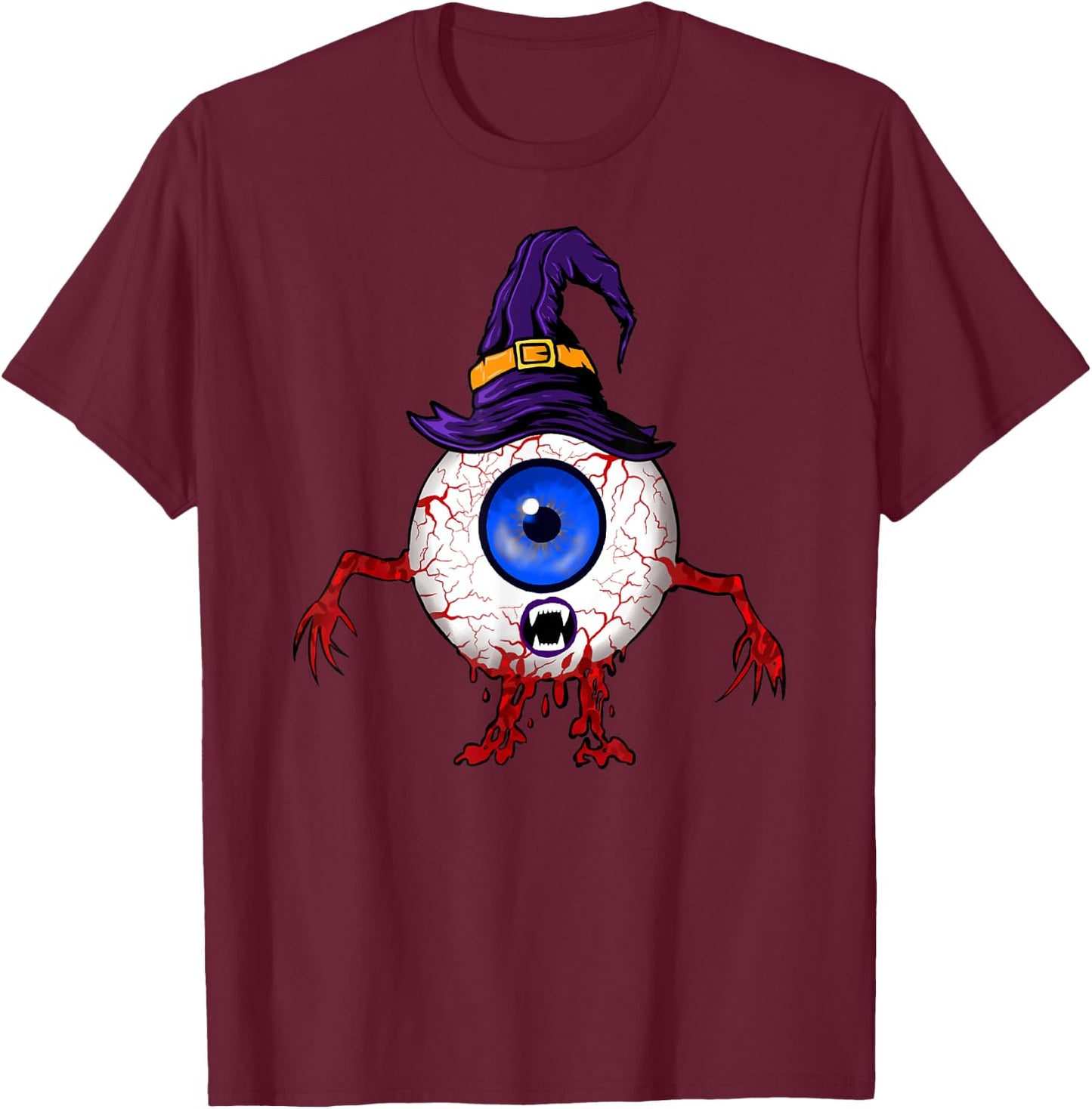 Scary Optometrist Costume Halloween Optometry Optometrist T-Shirt - T-Shirt | Maroon