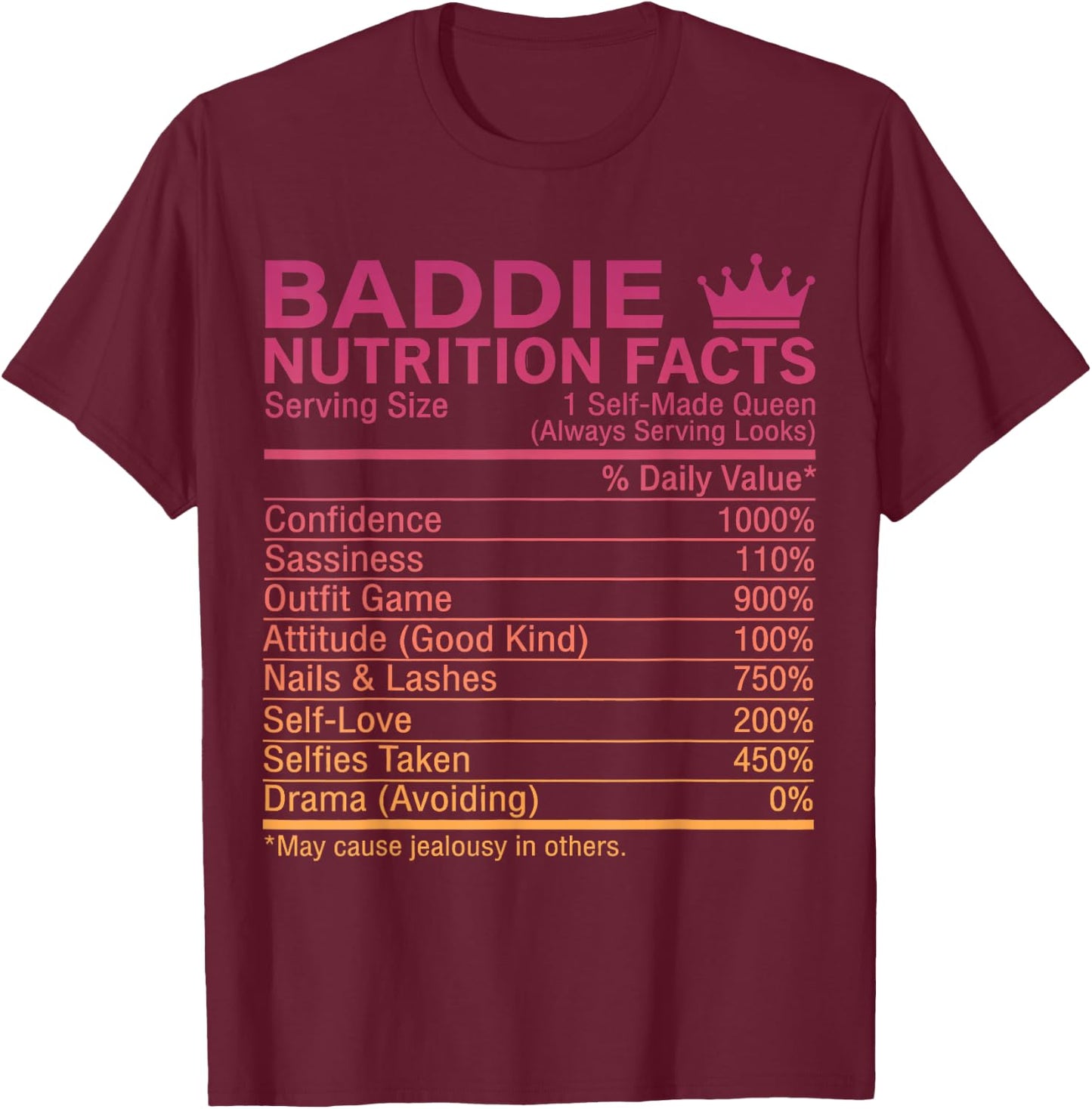 Certified Baddie T-Shirt - T-Shirt | Maroon