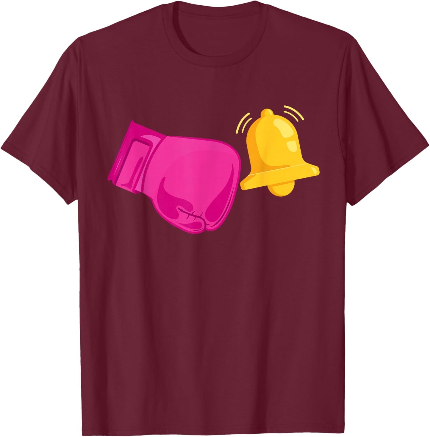 Last Chemo Ring The Bell And Run Like Hell Breast Cancer T-Shirt - T-Shirt | Maroon