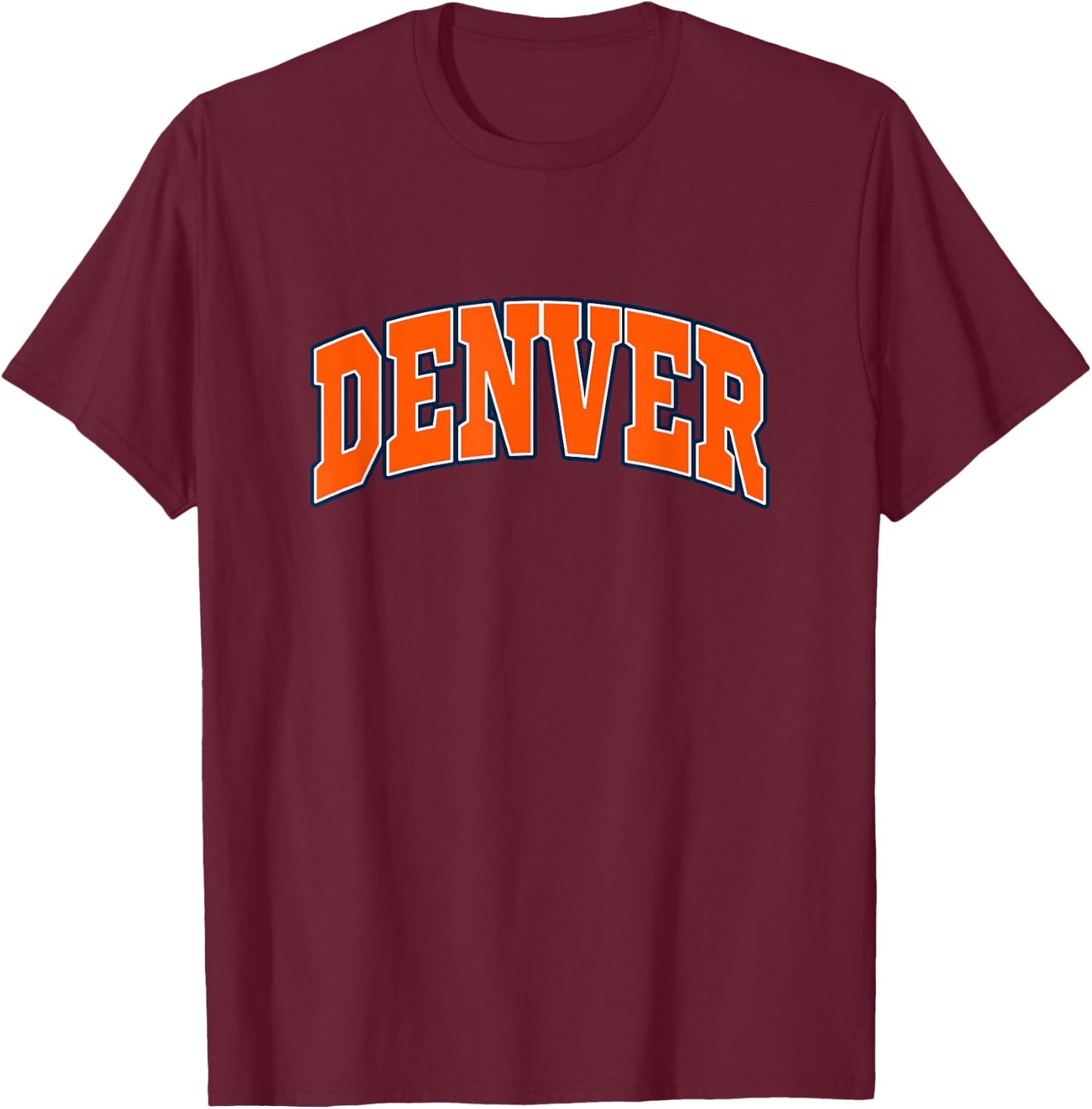 DENVER - Throwback Design - Classic T-Shirt - T-Shirt | Maroon