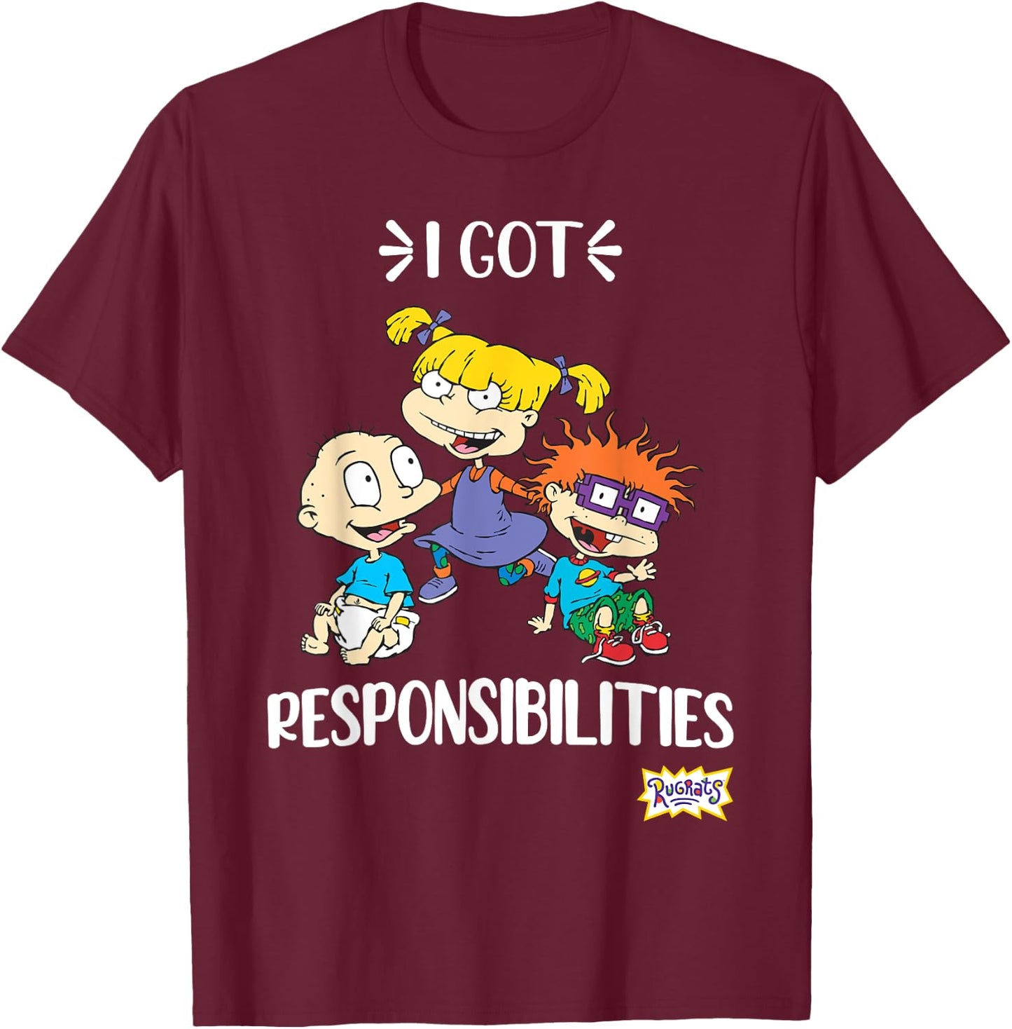 Mademark x Rugrats - Funny Angelica Quote Rugrats T-Shirt - T-Shirt | Maroon