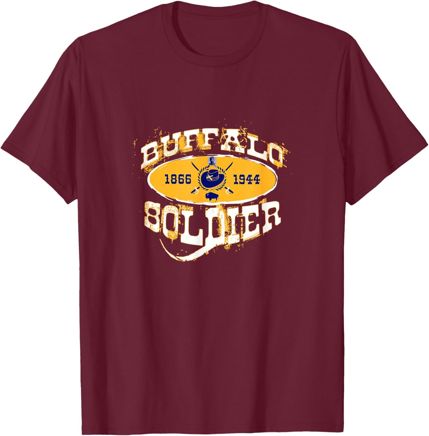Buffalo Soldier T-Shirt - T-Shirt | Maroon