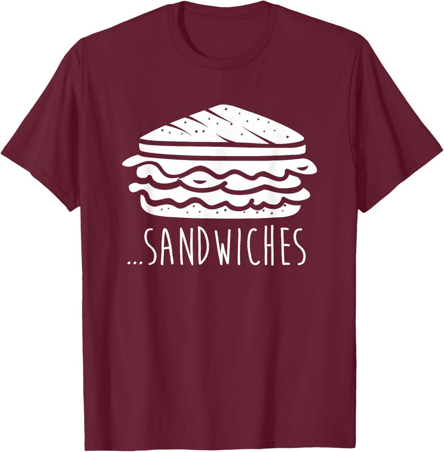 We Finish Each Other's Sandwiches Funny Matching T-Shirt - T-Shirt | Maroon