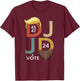 DJ & JD Trump Hair Vance Beard Vote for President 2024 T-Shirt - T-Shirt | Maroon
