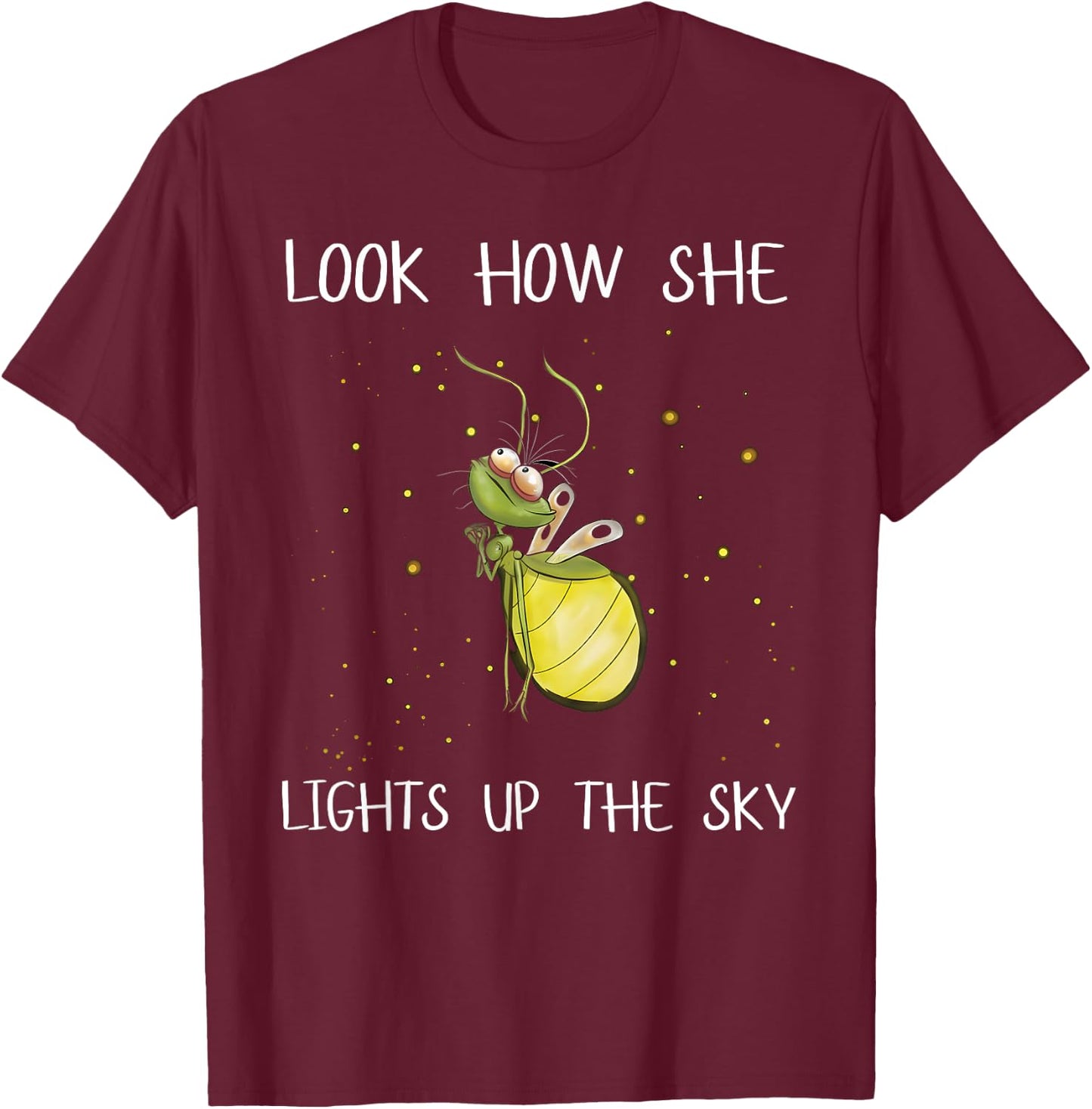 Firefly Ray Firefly Princess and The Frog Funny Meme T-Shirt - T-Shirt | Maroon