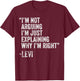 Personalized Name Fathers Day outfit LEVI Quote Funny Birthday Custom Name Idea Engineer T-Shirt - T-Shirt | Maroon