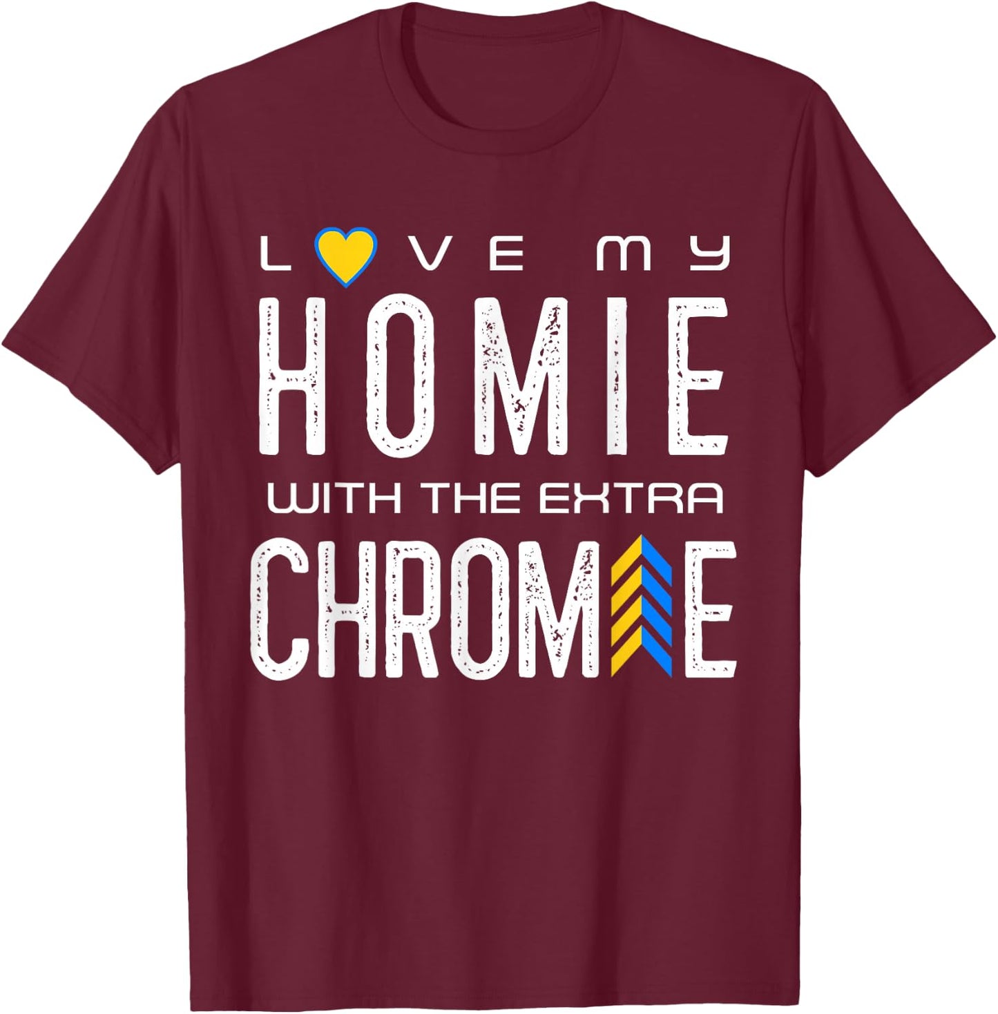 National Down Syndrome Awareness Cute Extra Chromosome T21 T-Shirt - T-Shirt | Maroon