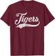 Retro Tigers School Sports Name Women Kids T-Shirt - T-Shirt | Maroon