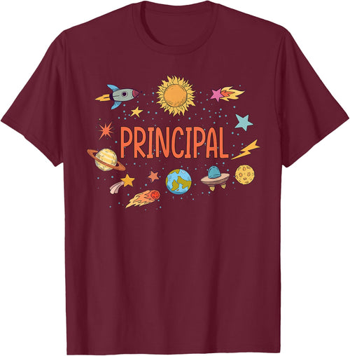 Principal Rocket Blast Off Outer Space Teacher Men Women Kids