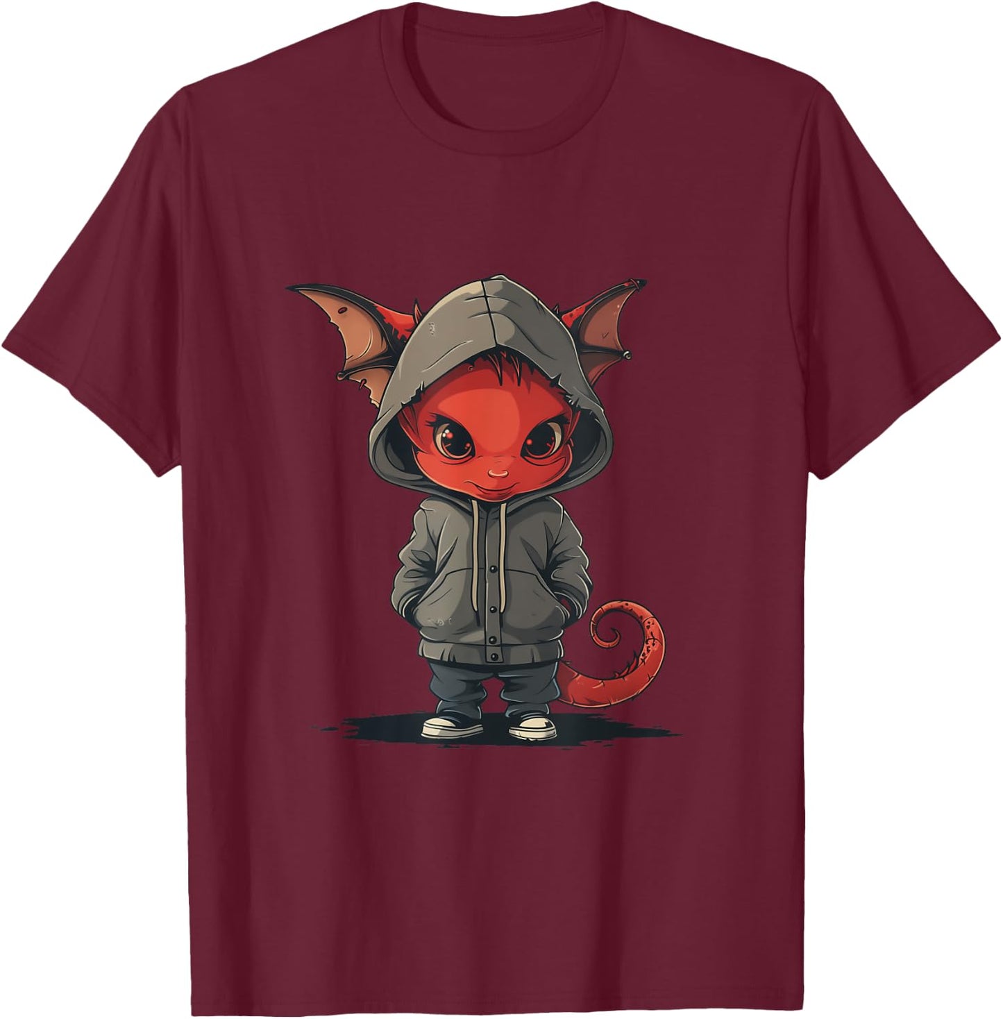 Devil as a child, little demon, troublemaker, rascal T-Shirt - T-Shirt | Maroon