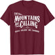 Mountains are Calling Space Splash Big Thunder Theme Park T-Shirt - T-Shirt | Maroon