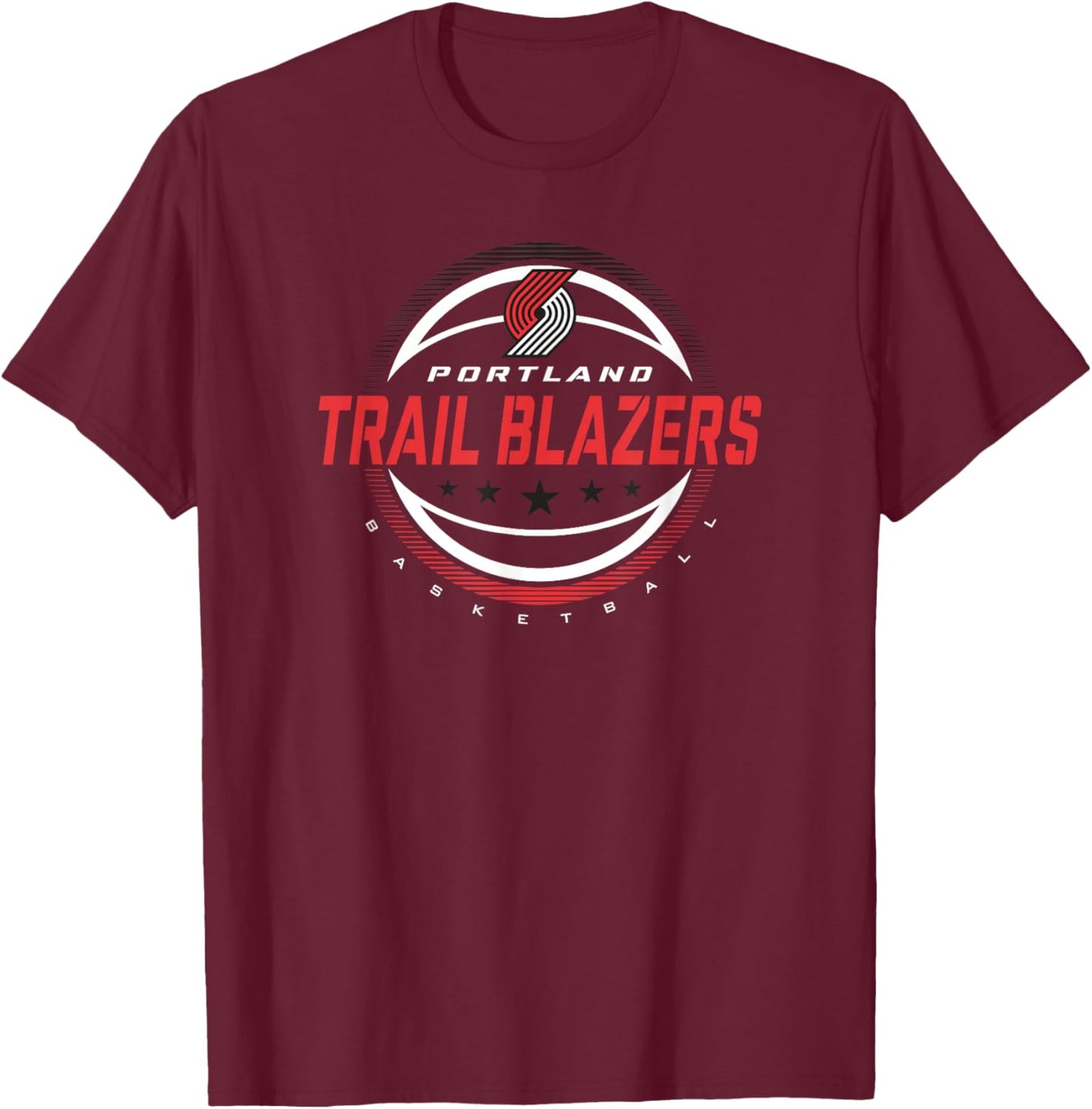 NBA Portland Trail Blazers The Rock T-Shirt - T-Shirt | Maroon