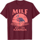 Man I Love Flamingos - Funny Flamingo Lover T-Shirt - T-Shirt | Maroon